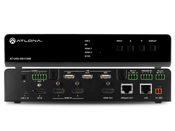 Atlona BYOD無(wú)線解決方案/五輸入AT-UHD-SW-510W