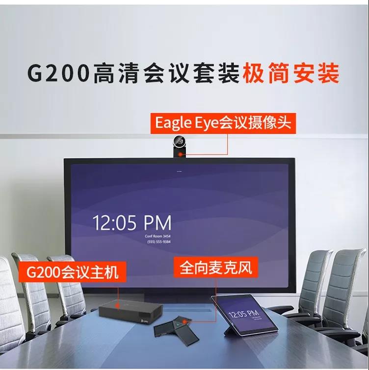 寶利通(POLYCOM)高清視訊/遠(yuǎn)程視頻會(huì)議GROUP200/G200適用20-40㎡ 寶利通 GROUP200 G200